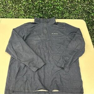 Columbia Omni Wick Mens Long Sleeve 1/4 Zip Shirt Light Weight blue Size L